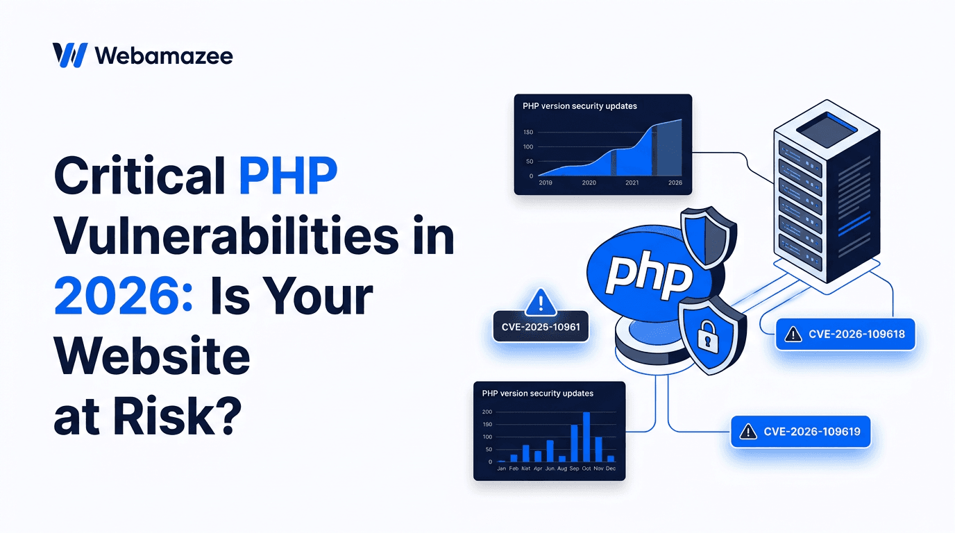 Critical PHP vulnerabilities and website security protection in 2026.