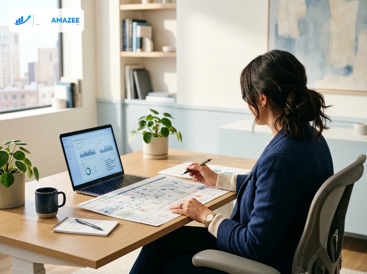 Webamazee strategist shaping a clear digital growth plan